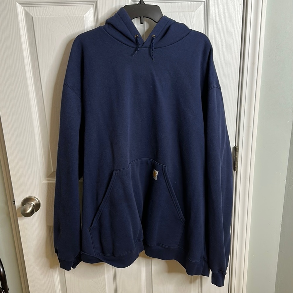 Men’s Carhartt Navy Hoodie 4XL GUC